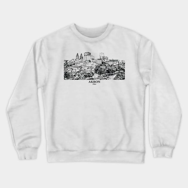 Akron - Ohio Crewneck Sweatshirt by Lakeric